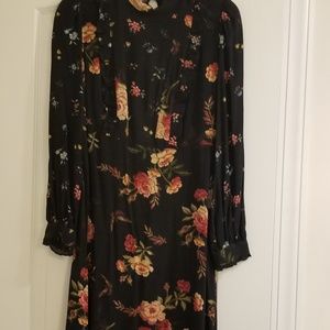 Zara Black Floral Dress